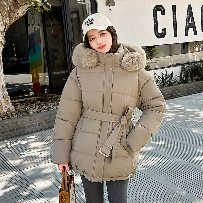 Stylish New Cotton Coat That Cinches The Waist For A Slimming Look
