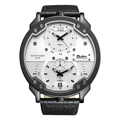 Large dial men's watch