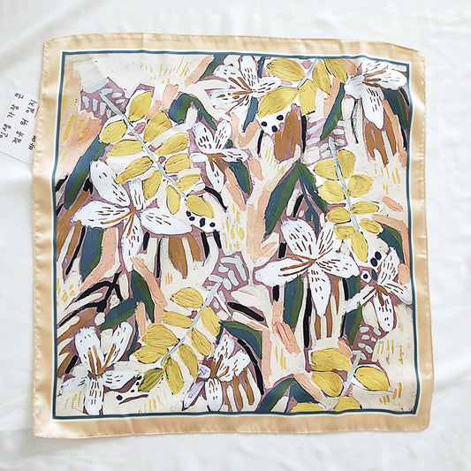 Vintage small silk scarf