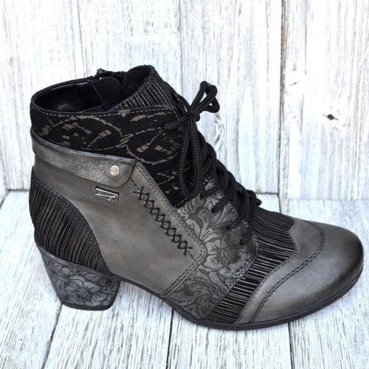 Autumn And Winter New Large Size Round Head High Heels