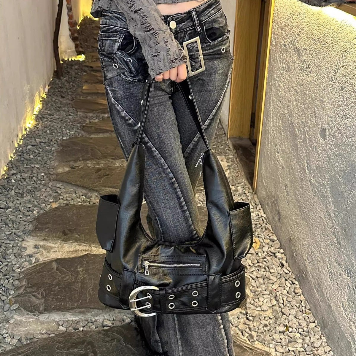 American-style Chic Underarm Bag In A Spicy-girl Vibe, Large Capacity And Super Versatile