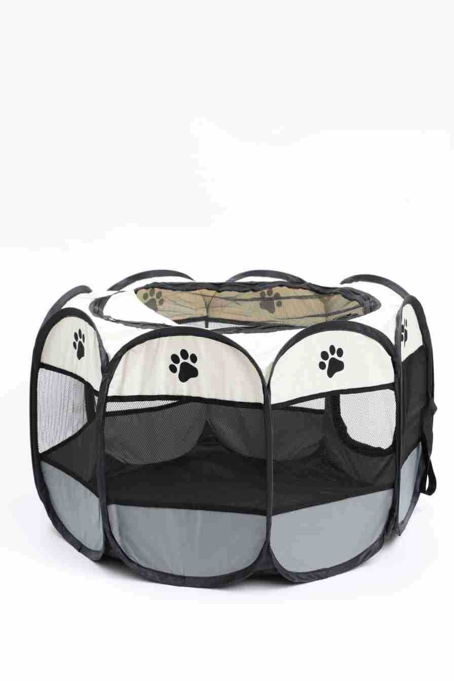 Octagonal Cage Fence Pet Cloth Tent Easy Storage Cat Nest