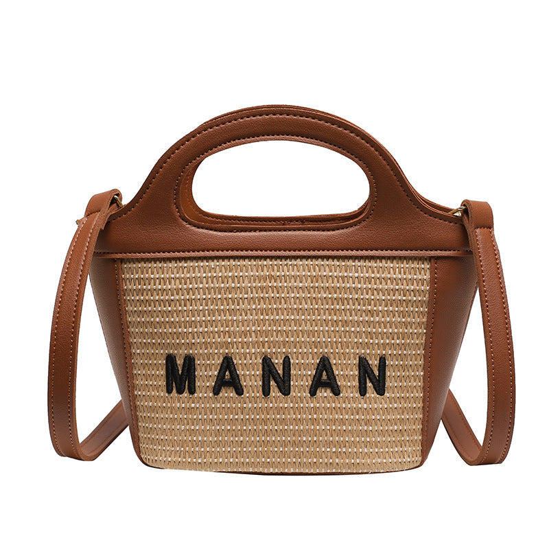 New Fashion Straw Vegetable Basket Style Women's Bag