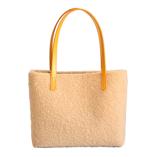 Handmade Diy Woven Creative Material Plush Hand-sewn Bag