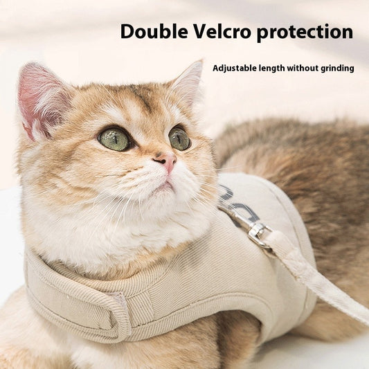 Four Seasons Universal Breathable Pet Cat Pulling Rope Anti Breaking Loose Cat Strap