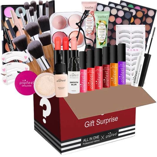Multi Functional Portable Household Eye Shadow Dish Lip Gloss Set