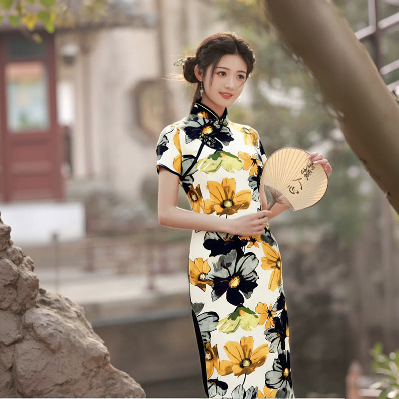New Summer Stylish Slim-fit Long Dress For Young Girls