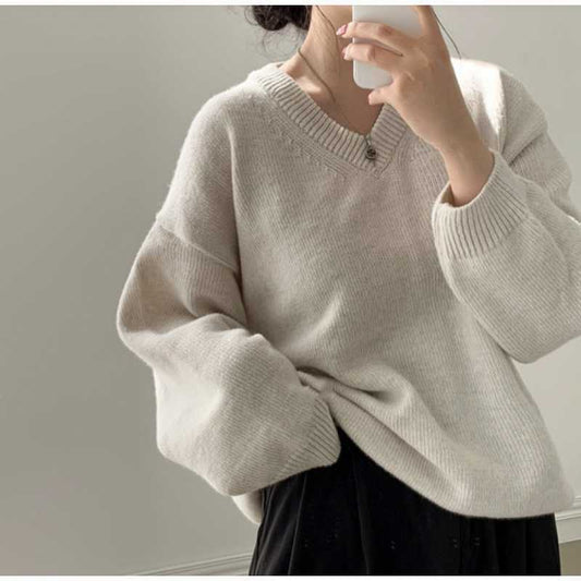 Women's Pullover Mid-length Warm Top