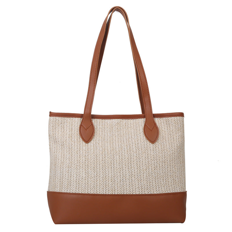 Large And Minimalist Storage Bag For Women's Shoulder