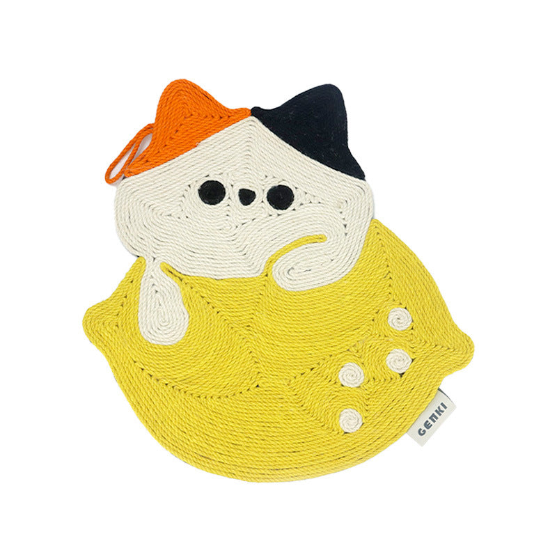 Christmas Sisal Mat Cat Scratch Board No Dandruff Wear-resistant