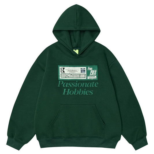Kreativ Retro Nostalgisk Printet Sweater Hættetrøjer til Mænd og Kvinder