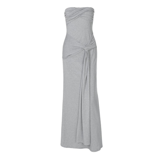 Womens High-Waisted Chic Halterneck Sleeveless Dress