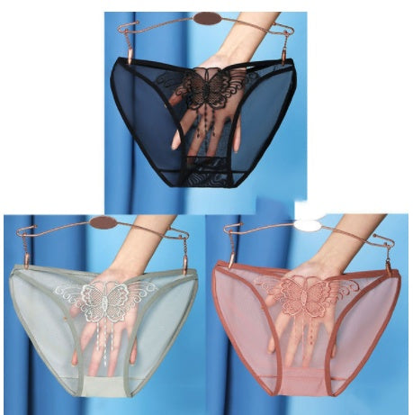 Butterfly High Elastic Breathable Transparent Briefs