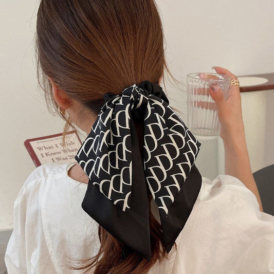 French Big Name Letter Headband Women's Tied Hair