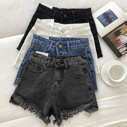 New Loose All-matching Denim Shorts Women
