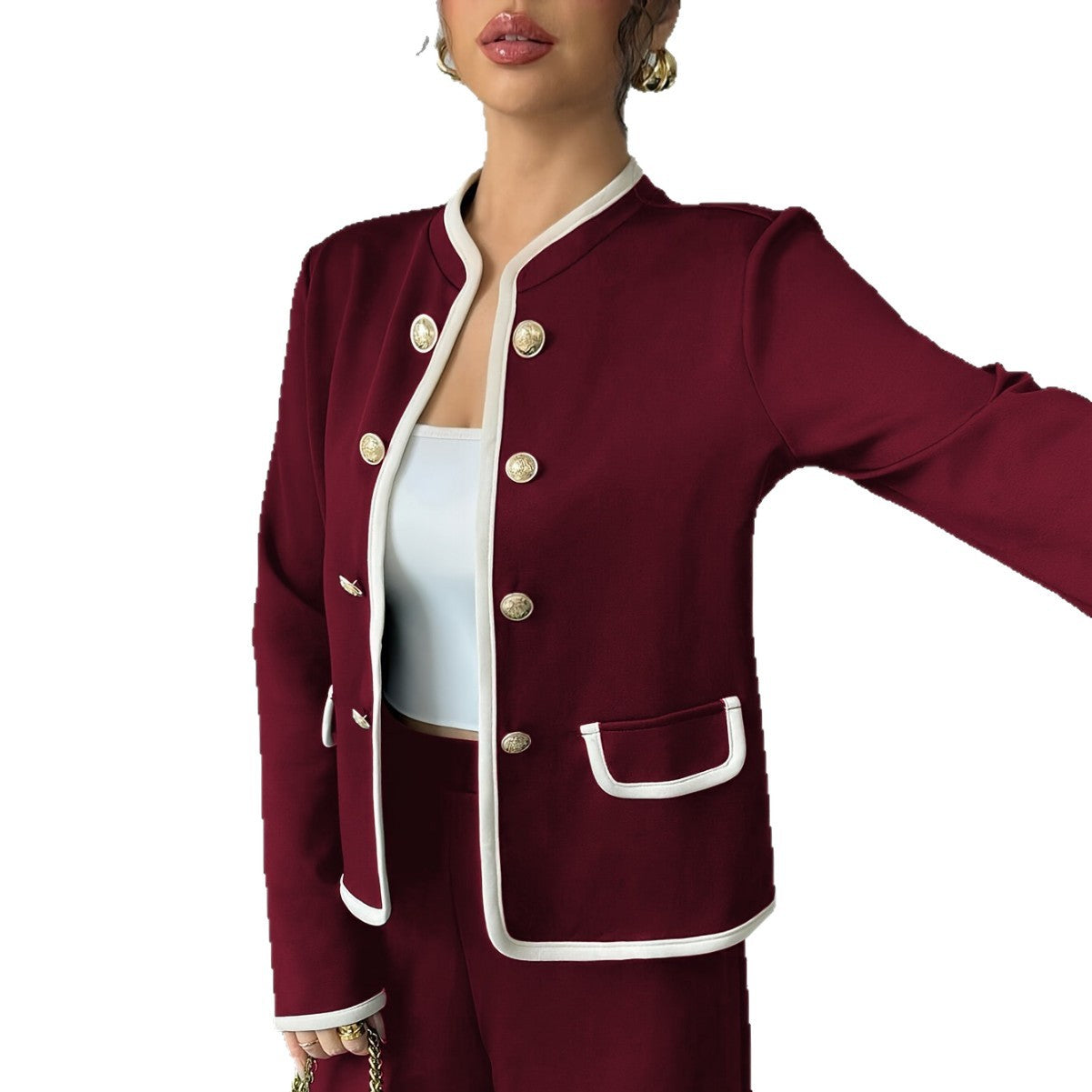 Slimming New Chinese Style Casual Chic Womens Suit