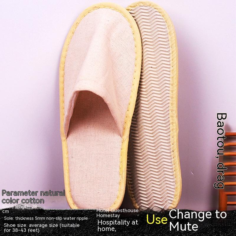 Disposable Slippers Cotton Print Toiletries