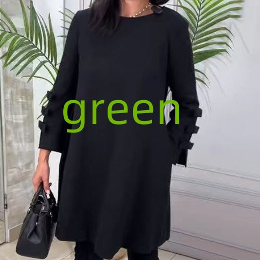 Women's Polyester Skirt Fashionable Half-length Skirt Village Color