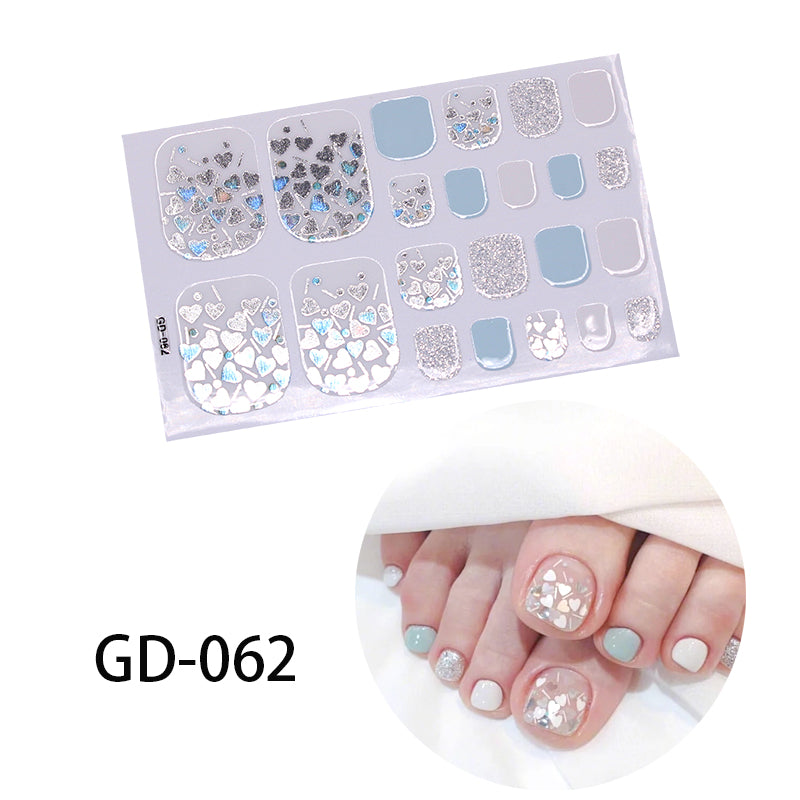 Stamping Removable French Foot Sticker For Nail Enhancement
