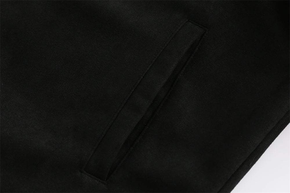 Letter Floral Embroidered Jacket For Men And Women