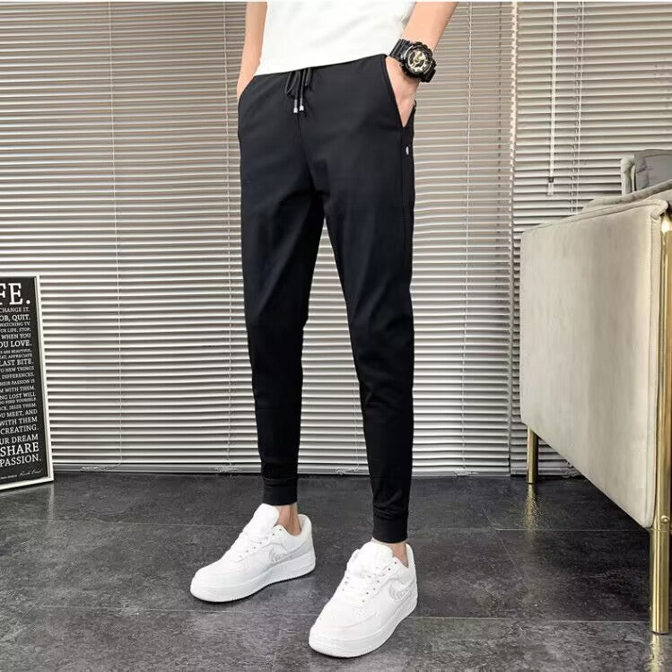Men's Loose Drawstring Elastic Waist Jeans