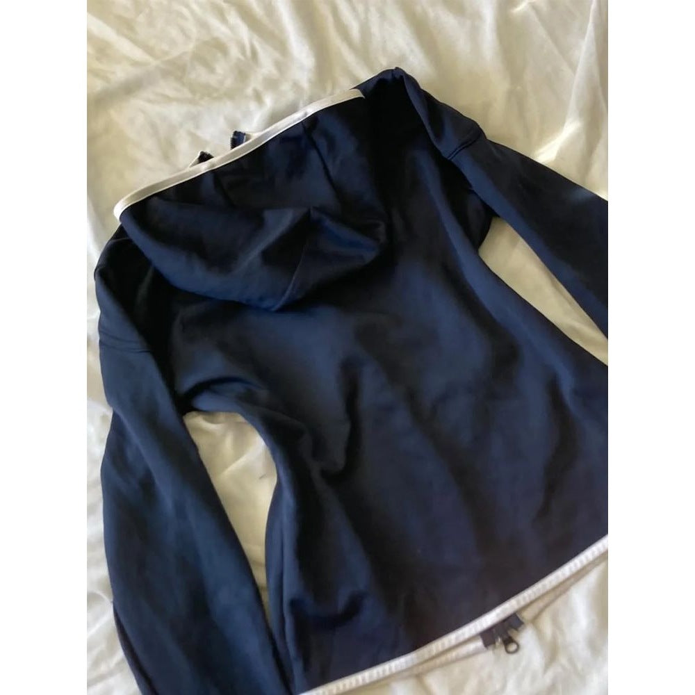 Retro Casual Exercise Hooded Coat Women