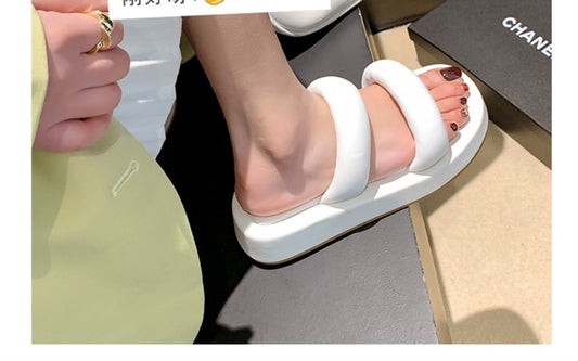 Tide Muffin Thick Bottom Girl Heart Fairy Flip-flops