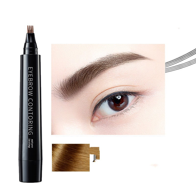 Simulation Bionic Roots Distinctive Eyebrow Pencil Four-tip Waterproof Sweatproof Female