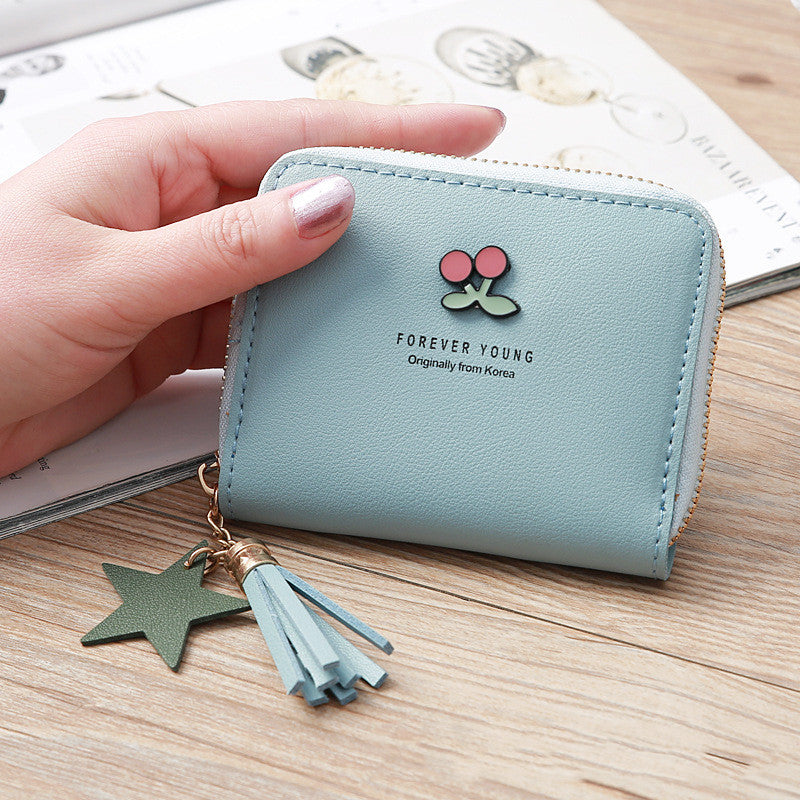 Small Flower Clutch Bag Girl Coin Purse Zipper Bag Female Wallet