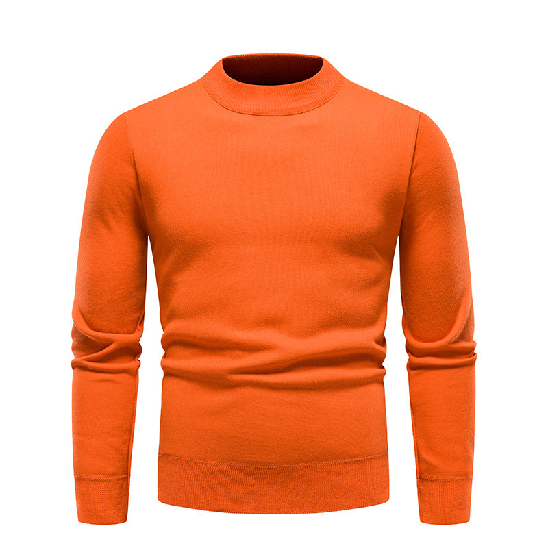 Fleece-lined Thick Men's Bottoming Sweater