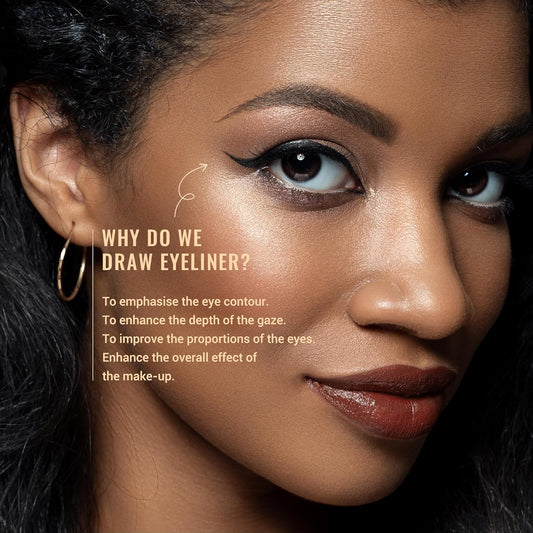 Jessup Abgewinkeltes Eyeliner Pinsel Set, 3-Teilig Pro Precision Eyelinerpinsel Fein Geflügelte Ultradünne Schräge Gel Makeup Pinsel Für Flüssigen Eyeliner Schwarz T345