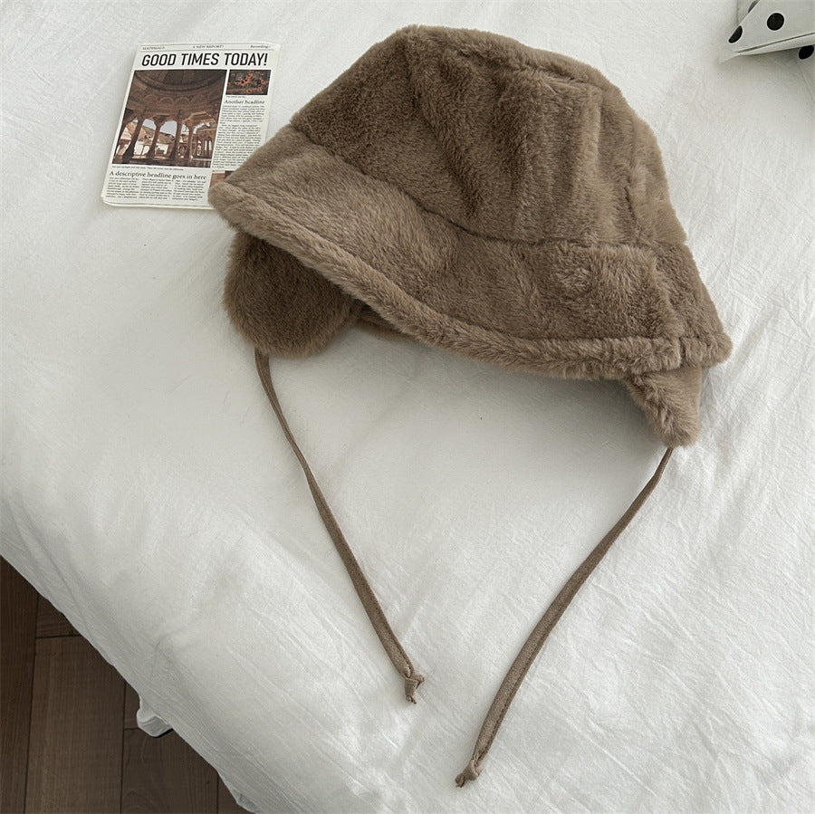Ladies New Ear Protection Bucket Hat