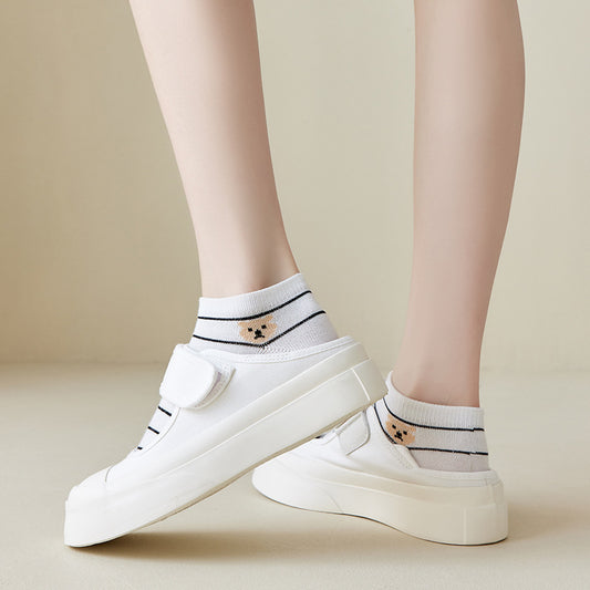 Socks Female Japanese Cartoon Shallow Mouth Casual Socks