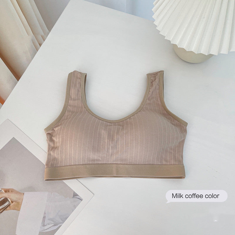 Integrated Fixed Cup Wrap Bust Beautiful Back Wide Shoulder Vest Thread