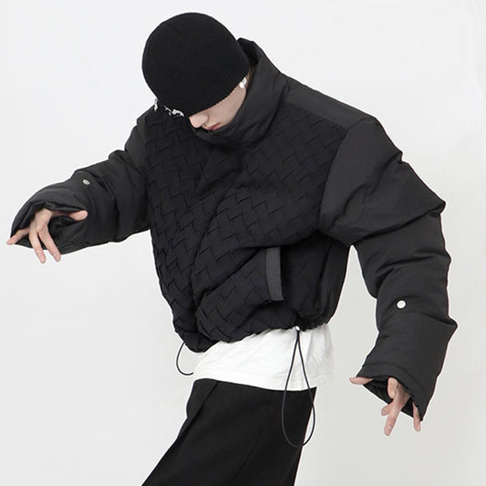 Men's Stand-up Collar Short Cotton Jacket