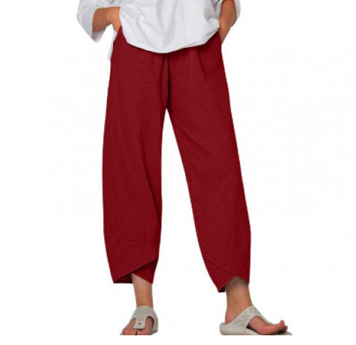 Casual straight leg women's pants