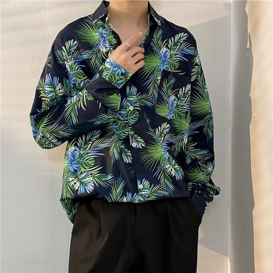 Boys Casual Long-sleeved Shirt Retro Coat