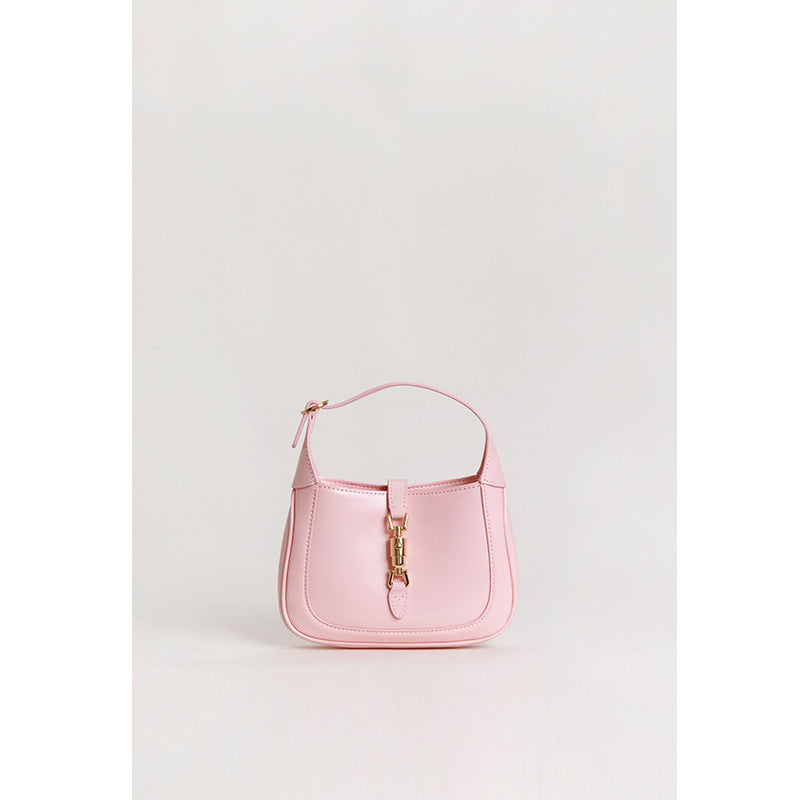 Milk Leather Handbag Mini Small Mobile Phone Bag Oblique