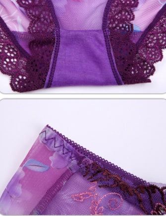Womens Rose Lace Embroidered Flower Shorts