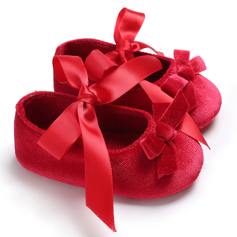 Ribbon Baby Shoes Baby's Shoes Soft Sole Shoes Toddler Shoes