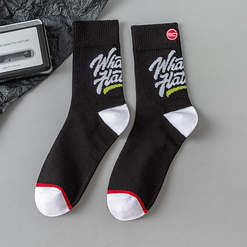Men's Spring And Summer Mid Cylinder Men's Cotton Socks Four Seasons