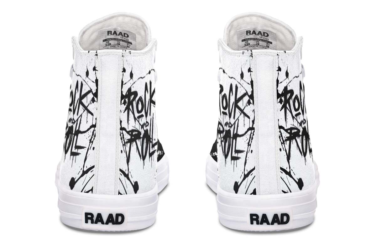 Printed Couple High-top Canvas Shoes