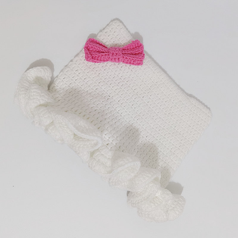 Fashionable Colorful Ruffled Knit Hat