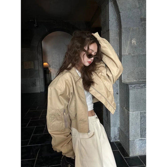 American Retro Bomber Jacket Baseball Uniform