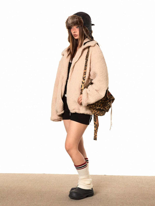 Solid Color Women's Winter Clothes Casual Versatile Outerwear