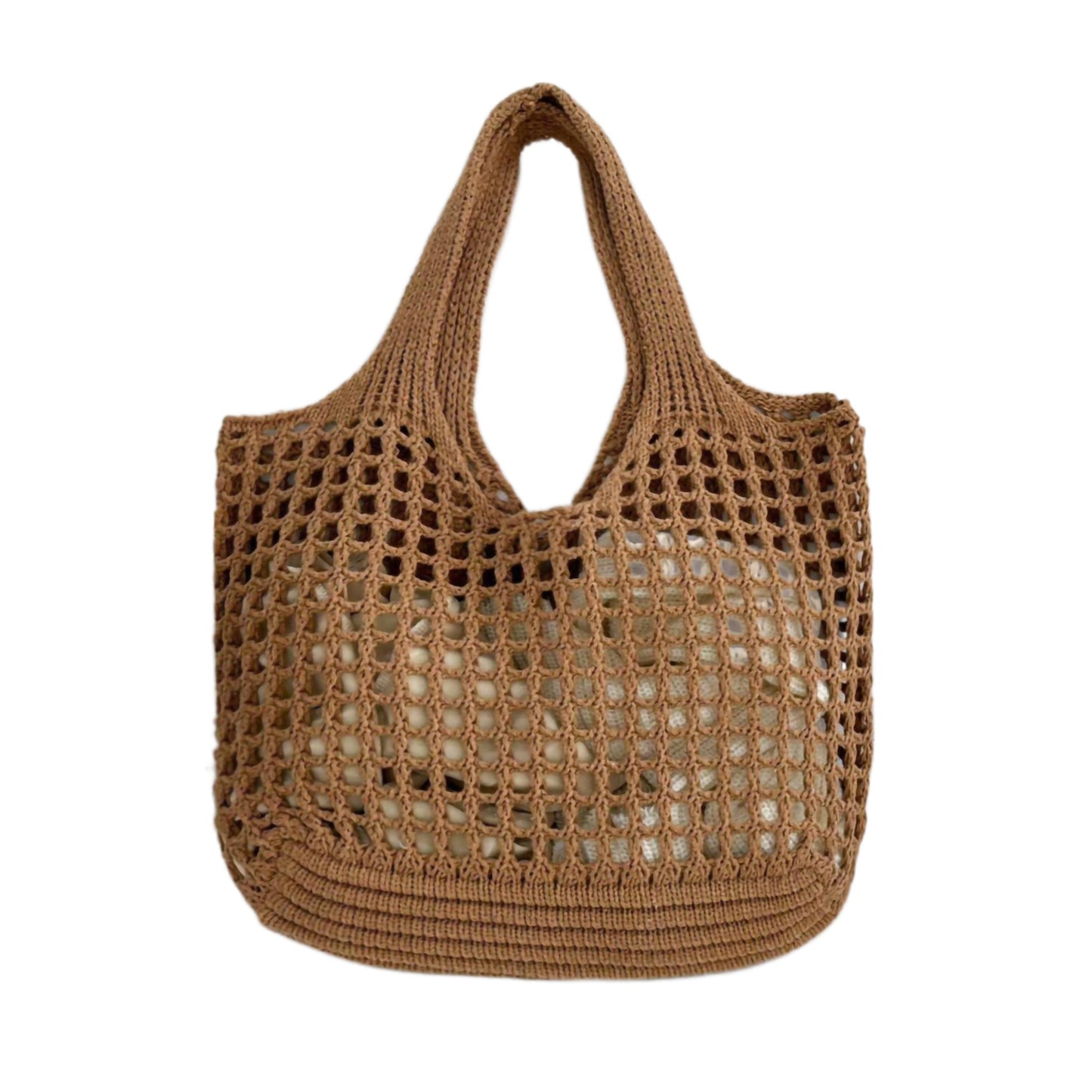 New Simple Large Capacity Knitted Handbag