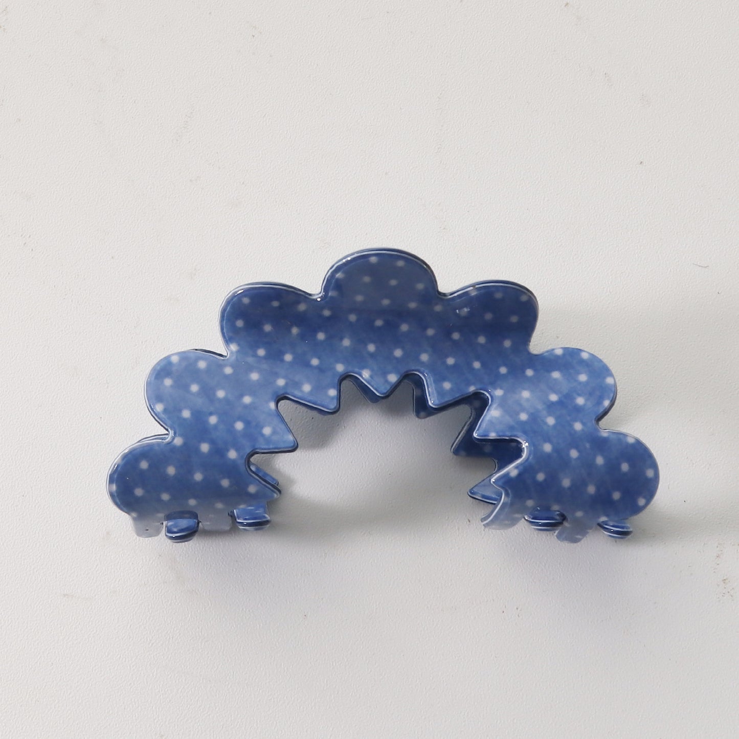 New Wave Grip Blue Series Pvc Barrettes Female Back Head