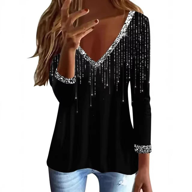 Stylish Minimalist And Relaxed Fit Long Sleeve Top For Women