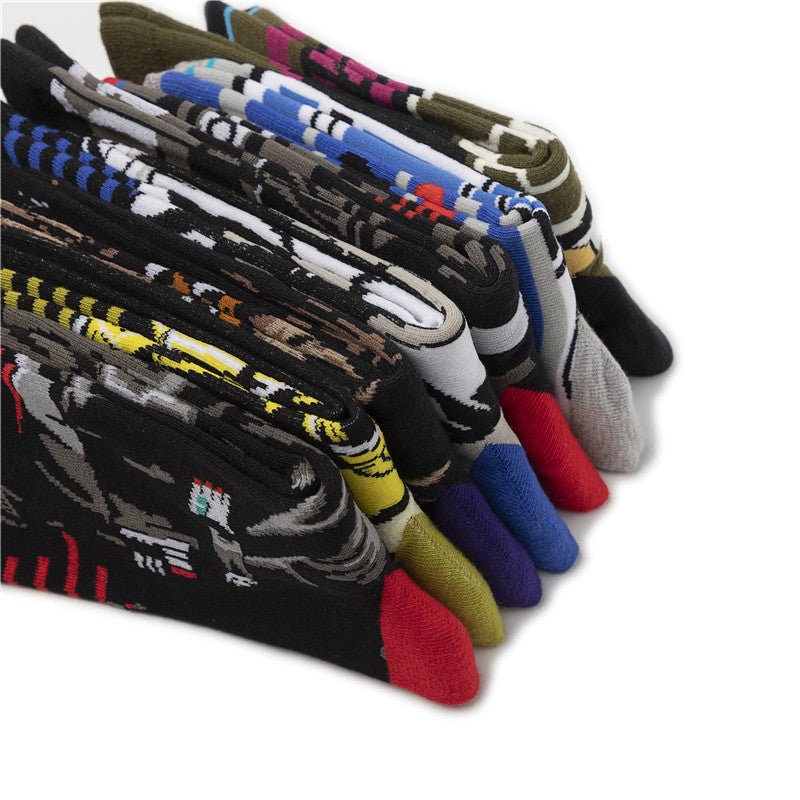 Mid-calf Socks Star Personality Flat Sock