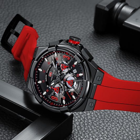 Casual Waterproof Quartz Floating Hollow Surface Watch